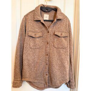 Thread & Supply Brown Knit Shacket